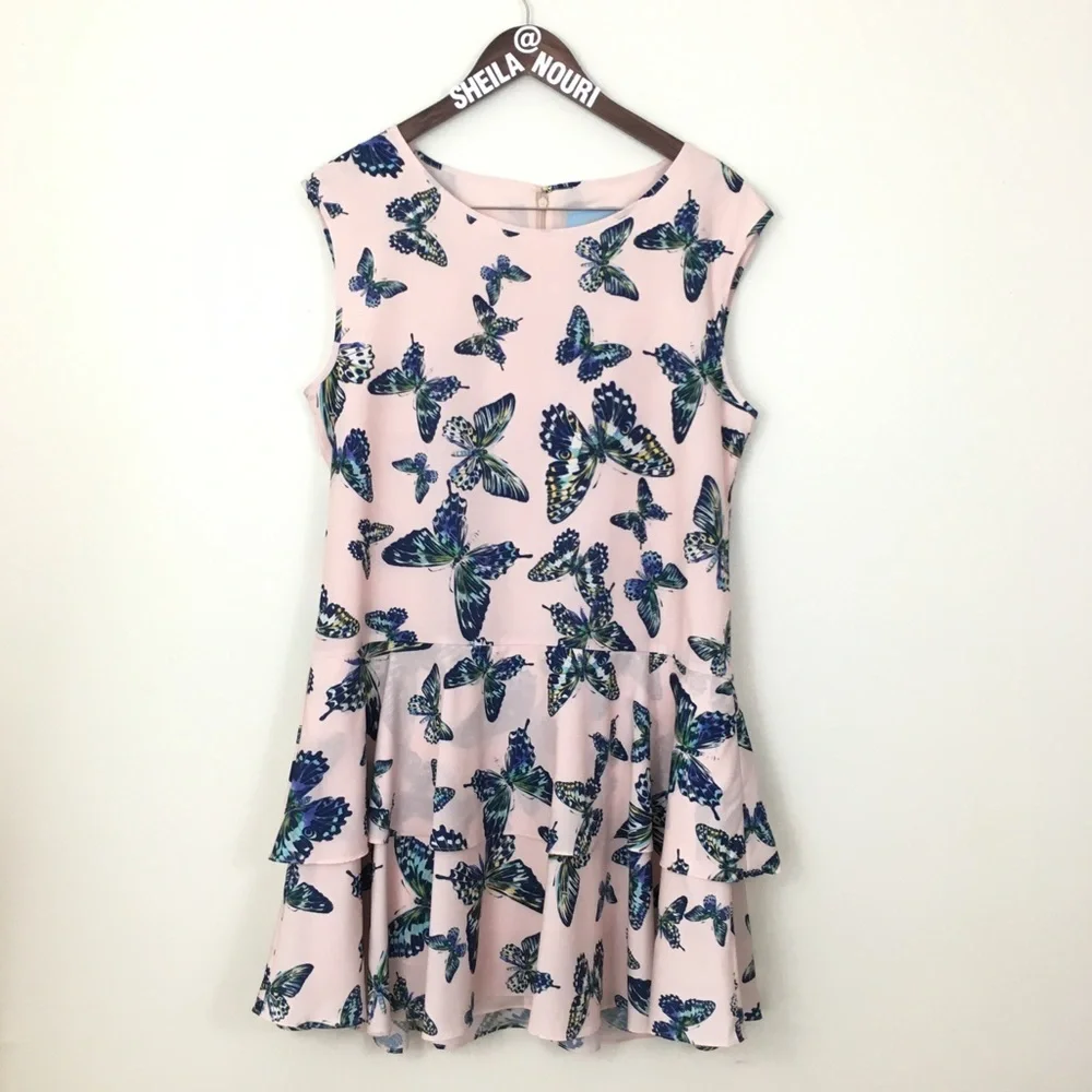 CeCe by Cynthia Steffe Floating Butterflies Dress - Picture 2 of 8
